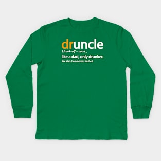 Drunkle Merch Kids Long Sleeve T-Shirt